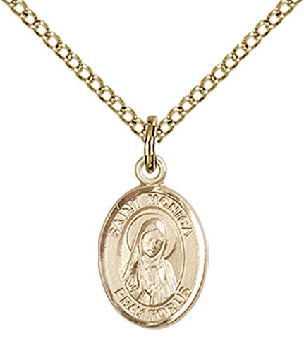 Jewels Obsession St. Monica Pendant | Gold Filled St. Monica Pendant - 18" Chain - Made In Usa #TOP12