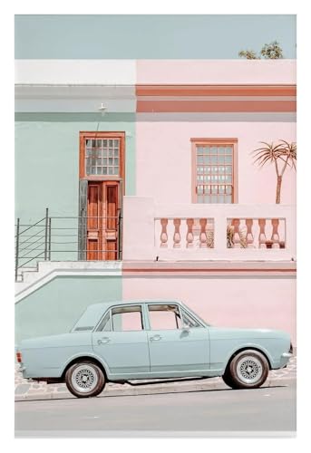 Affiche architecture nordique moderne escalier boheme 40x60cm