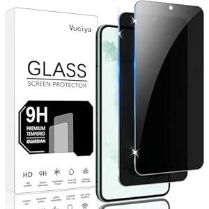 Privacy screenprotector voor Samsung Galaxy S22/S23, gehard glas, HD-hardheid 9H, krasbestendige displaybeschermfolie, ultra duurzaam, 2 stuks