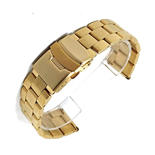 Bracelet montre acier inoxydable résistant à double verrouillage de sécurité