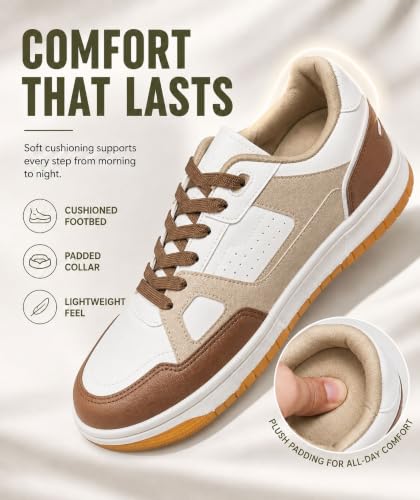 Image of HAUX Stylish Casual Mid Top Sneaker and Trendy Shoes with Laces for Men & Boys, Perfect, College, Parties and Outings, Lightweight, Comfortable, and Durable for All-Day Use, Cushioned Sole for Walking and Outdoor Styling