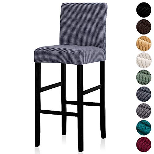 Lellen Reusable Pub Counter Stool Chair Covers Slipcover Stretch Removable Washable Dining Room