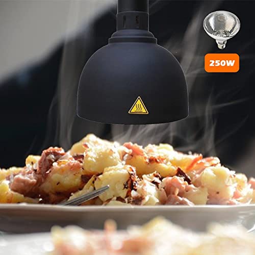 Hanging Food Heat Lamp, Food Warmer Lamp Commercial, Telescopic Hanging Heating Lamp Tank Heating Lamps Commercial Heat Lamp for Serving Food