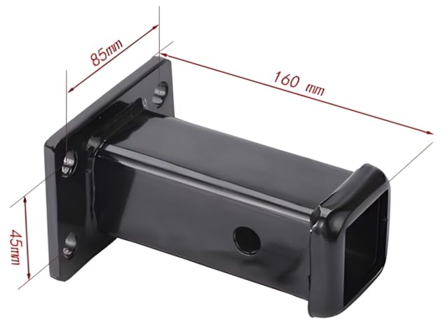 Grue de Levage Hydraulique Pick Up 0,5T avec Fixation Attelage + Adaptateur carré 2''