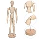 Menschliche Figur Modell, Künstler Holzpuppe mit Basis und beweglichen Gliedmaßen Zeichnungsmodell Menschliche Figur Spielzeug für die Heimdekoration Zeichnung Die menschliche Figur