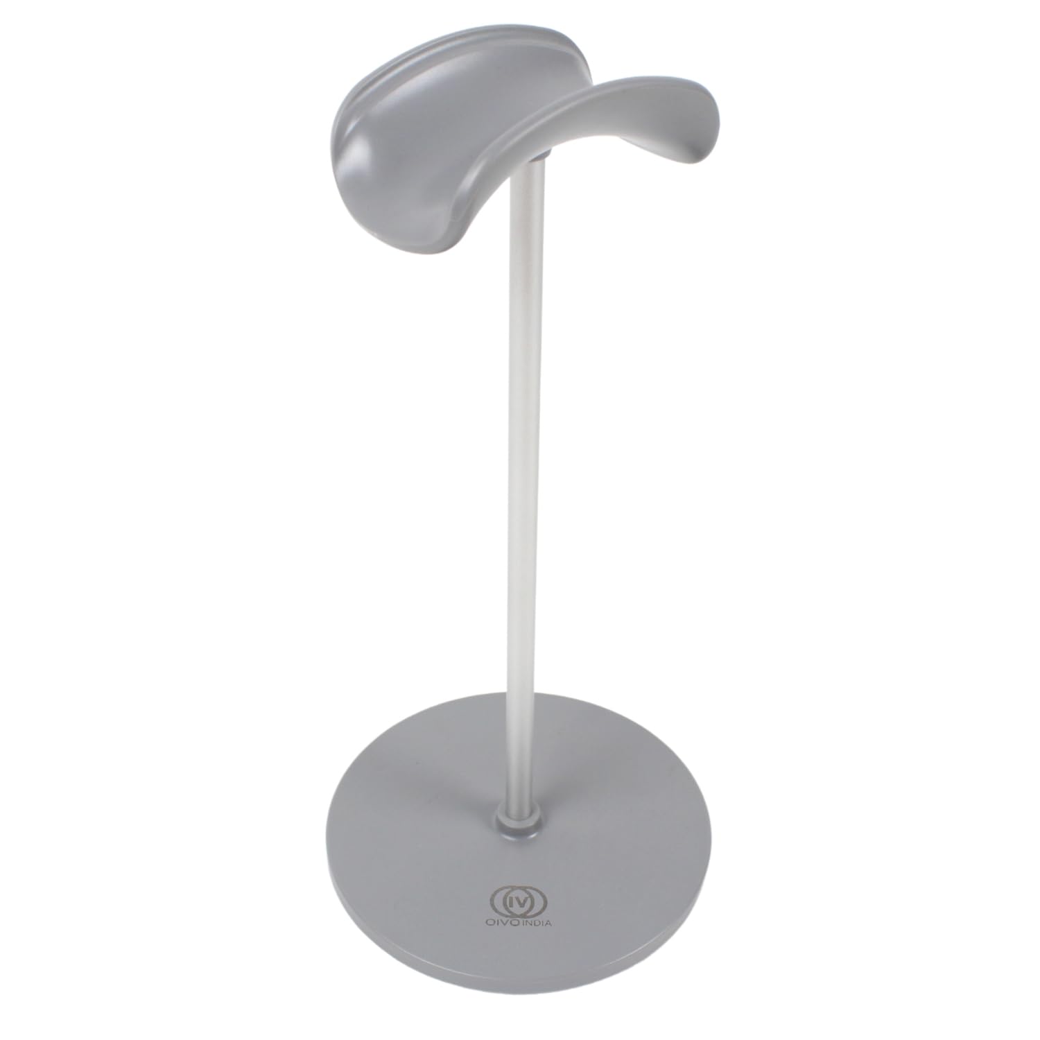 OIVO INDIA Silver Headphone Stand Headset Holder with Aluminum Supporting Bar for All Headphones Size OIVO INDIA Silver Headphone Stand Headset Holder with Aluminum Supporting Bar for All Headphones Size