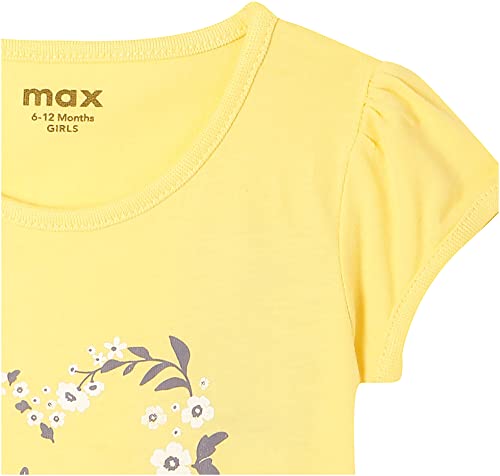 Image of Max Girls Printed Round Neck T-Shirt