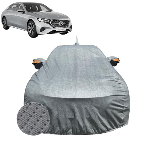 Image of Car Cover for Mercedes-Benz E Class (2024-2026) | 100% Waterproof Cover with Reflective Mirror Pockets | Dustproof, Scratchproof, Heatproof E Class Car Cover |Soft Cotton Lining| Grey