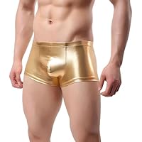 Calzoncillos tipo bóxer brillantes para hombre, calzoncillos