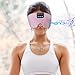 Soft Sleep Eye Mask Bluetooth Headband Wireless Headphones, SYPVRY Adjustable Sleep Mask for Sleeping Meditation Insomnia Night Mask Music Eye Cover for Side Sleepers Airplane Travel, Pink