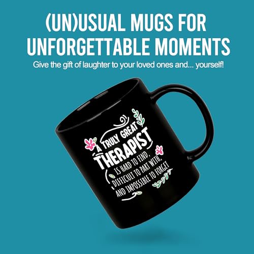 Mug Cerámico Negro 11 oz Panvola Terapista miniatura 2