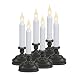 Xodus Innovations FPC1520A Battery Operated LED Window Candles with Sensor, Aged Bronze, Small Base (Pack of 6)