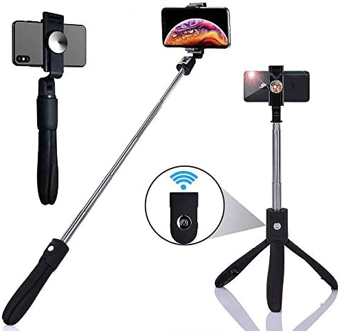 Selfie Stick,HEHUI Extendable Selfie Stick Tripod with Detachable Wireless Remote and Tripod Stand for iPhone X/iPhone 8/8 Plus/iPhone 7/7 Plus, Galaxy S9/S9 Plus/S8/S8 Plus/Note8,Huawei,More