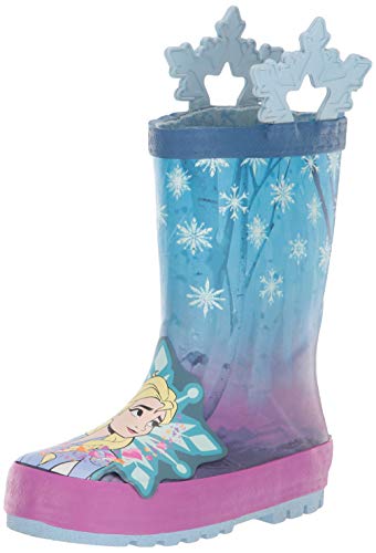 Western Chief Girls Frozen 2 Rain Boot, Turquoise, 11