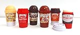 Taste Beauty 6PC Hot Drink Flavored Lip Balm (Vanilla Bean Frappe, Warm Apple Cider, Espresso Frappe, Caramel Frappe, Gingerbread Latte, Peppermint Mocha)