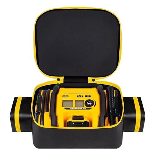 Image of Air Compressor Bag Case Compatible with DE-WALT 20V MAX Tire Inflator, Portable Inflator Case Cordless Tools Storage Holder Organizer with Pocket for Battery Pack and Charging Kit (Box Only)