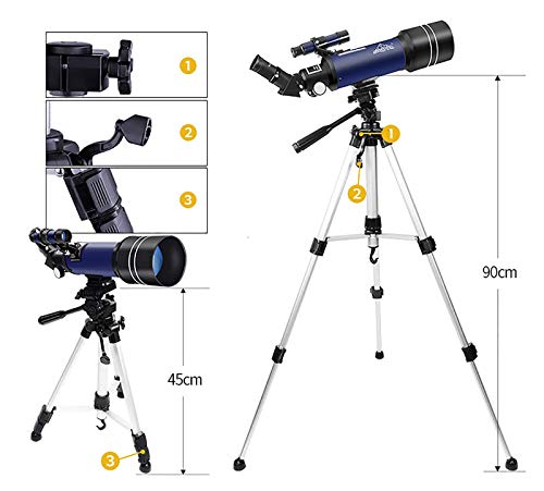 Telescopio Astronómico Refractor 70mm para Principiantes miniatura 4