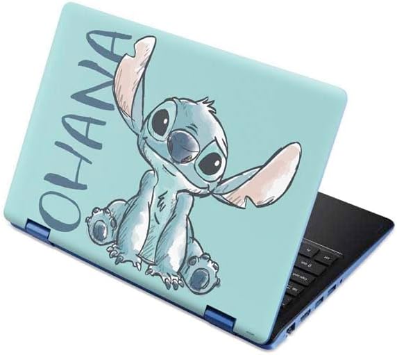 Skinit Decal Laptop Skin Compatible with Aspire R11 11.6in - Officially Licensed Disney Lilo and Stitch Stitch and Angel Design