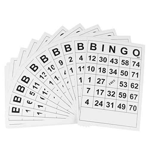 Cartes de bingo pour jeux de famille et animation de soirées festives
