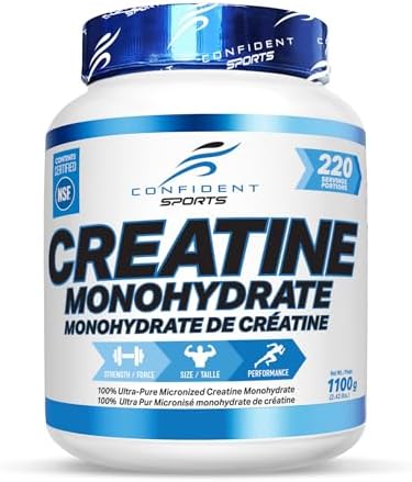 Creatine Monohydrate Powder 1100g - NSF Certified For Increased M...