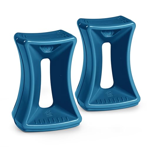 Image of Simplay3 American Home Live Fit Active Balance Chair, 20 inch Stool for Adults and Teens- Ergonomic Office Desk Chair with Rock, Wobble, Tilt Motion for Learning, Work and Study Union Blue, 2-Pack
