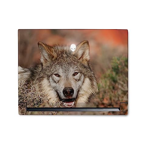Image of MightySkins Skin Compatible with Alienware M18 R1 (2023) Full Wrap Kit - Happy Wolf | Protective, Durable, and Unique Vinyl Decal wrap Cover | Easy to Apply & Change Styles | Made in The USA