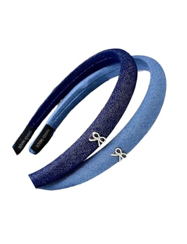 Pince à cheveux grand nœud en jean bleu BW01 pour créer des souvenirs
