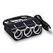 Produktbild Auto-Ladegerät, Auto In-Auto 2 USB 3 Steckdosen, Im Auto 3-Wege Zigarettenanzünder Splitter DC 12V / 24V,Black