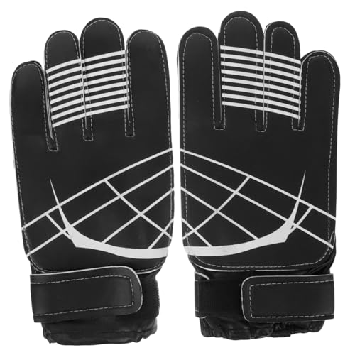 Happyyami 1 Pair Professional Soccer Goalkeeper Gloves for Fit Breathable Mesh Flexible Design Non Slip Grip for Training and Match Play