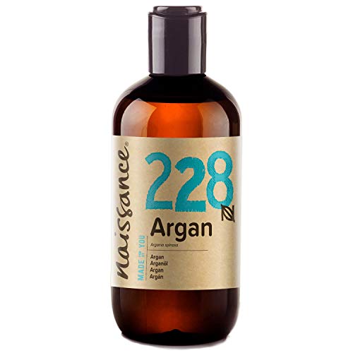 Naissance Moroccan Argan Oil, 8 fl oz - 100% Pure, Unscented, All Natural Carrier Oil, Strengthens and Conditions Hair and Nails, Suitable for Face and Skin Care, Anti-Ageing