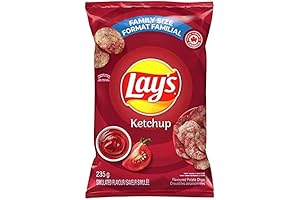 Canadian Lays Ketchup Flavoured Potato Chips [4 Large Bags]