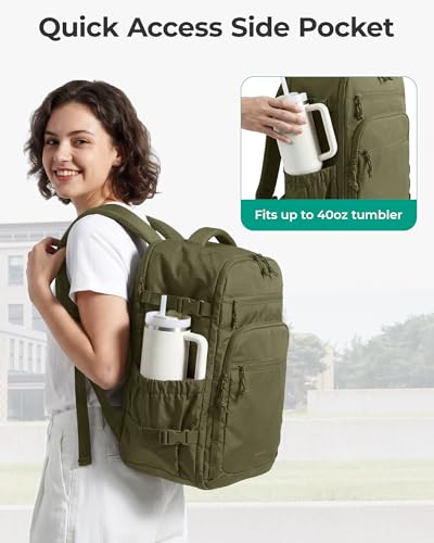 BAGSMART Travel Backpack with Packing Cubes