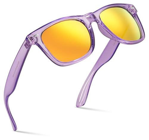 Lunettes de soleil années 80 fluo contre l'éblouissement monture légère