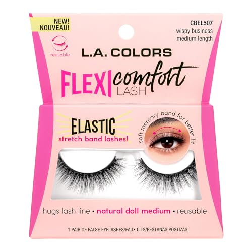 Image of L.A. COLORS Flexi Comfort Lash, Wispy Business (Medium Length) CBEL507