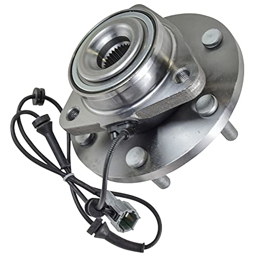 Image of TRQ 2 Piece Front Rear Wheel Bearing & Hub Assembly Set Compatible with 2004-2007 Infiniti QX56 2005-2007 Nissan Armada 2004 Pathfinder Pathfinder Armada