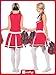 Smiffy'S 40065Xs Disfraz De Capitana De Animadora Con Vestido Y Pompones, Rojo,...