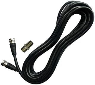 EleMiniKin Extention Coaxial TV Antenna Cable (15 feet) with Coupler - Extend Your