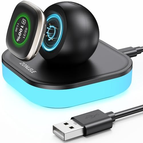Charger Stand Dock for Fitbit Versa 4/ Fitbit Versa 3/Fitbit Sens...