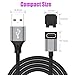 AGVEE 6.6ft Charger for Garmin Watch, L-Shape Charging Cable for Fenix, Forerunner, Vivoactive, Instinct, Venu, Tactix, Approach, D2, Quatix Series, Right Angle Braided, Dark Gray