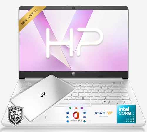 Image of HP Ultrabook Laptop with Copilot AI, Intel 4-Core N150 CPU, 4GB RAM • 128GB SSD, Microsoft 365, Windows 11, Thin & Portable, w /o Mouse