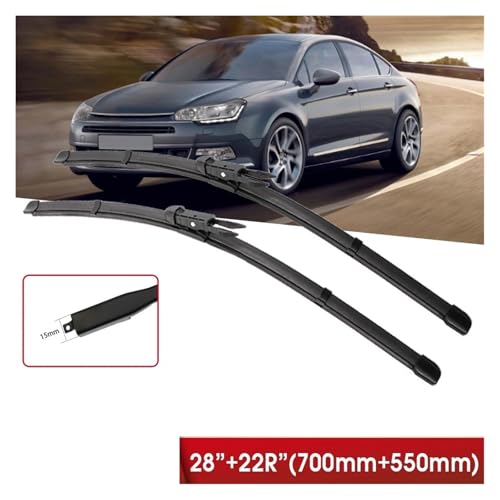 Limpiaparabrisas Citroen C5 2008-2017 de alta resistencia para brazo con ajuste de lengüeta 3