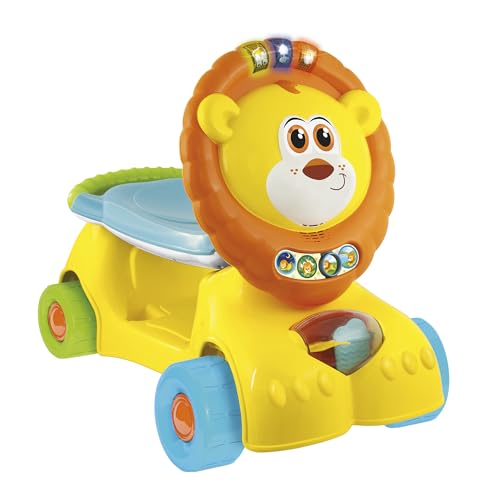 Winfun: 3-in-1 Grow-with-Me Lion Scooter - Lights & Sounds, 3 Modes: Walker - Scooter - Foot-to-Floor Ride On, Developmental Toy, Toddlers Ages 12mo+