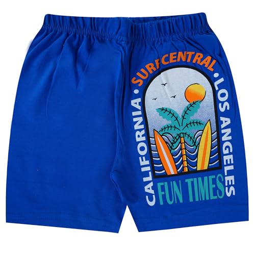 Image of T2F Boy's Printed Cotton Regular Fit Shorts(Pack of 5)