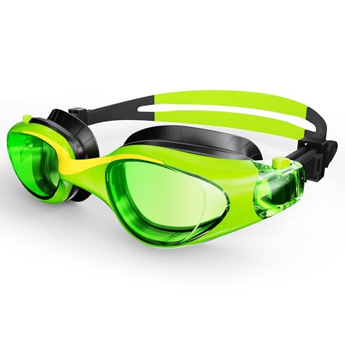 Lunettes de natation pour enfants de 6 à 14 ans réglables et anti-buée