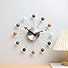 NUOVO 13 Inch Multicolor Mid Century Creative Silent Quartz Personality Funny Decorative Home Living Room Kitchen Office Retro Design Wall Clock