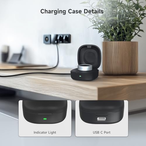 Vodi Mosa Wireless Charger Case Compatible with Oura Ring Gen3 Heritage/Horizon Small Portable Travel Charging Box for Smart Ring, Size 8 by Vodi Mosa - Image 7