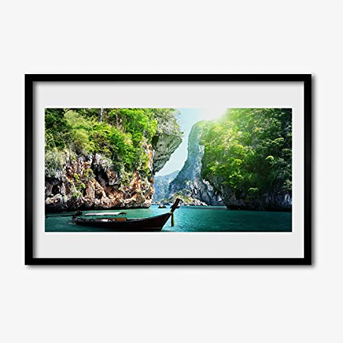 Affiche encadrée 60x40 cm pour habiller un mur nu de salon ou de chambre