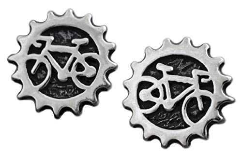 Sterling Silver Little Bicycle Post Earrings - Cyclist, Bike Lover Gift - Handmade, Solid .925