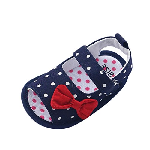 Zapatos Bebé Prewalker Verano Xinantime Sandalias bebé Niña Bebé Zapatos Princesa Bowknot - Zapatos de Vestir (3-6 Meses, Azúl)