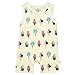 Babysoy Fruit Pattern Tank Romper Shortall (12-18 Months, Ice Cream)